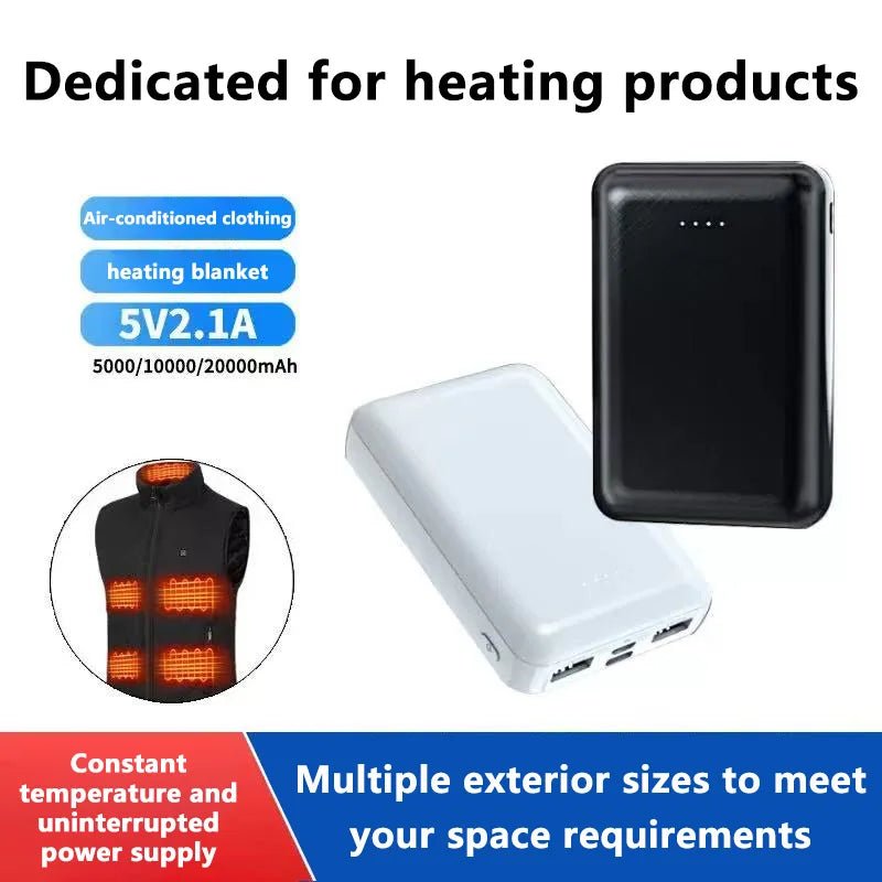 10,000mAh Heated Vest with Built - in Power Bank Uninterrupted Power Supply 5V/2A for All - Day Warmth Portable Charging Jacket - thisisforyoushop.be