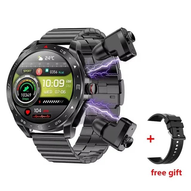 2025 New Smart Watch TWS 2 - in - 1 Bluetooth Earphones HIFI Sound Quality GPS Heart Rate Bluetooth Call For Men Women Smartwatches - thisisforyou.shop