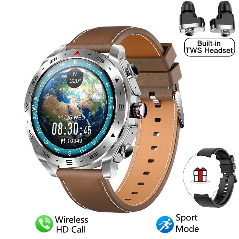 2025 New Smart Watch TWS 2 - in - 1 Bluetooth Earphones HIFI Sound Quality GPS Heart Rate Bluetooth Call For Men Women Smartwatches - thisisforyou.shop