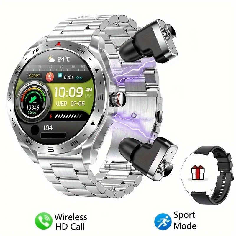 2025 New Smart Watch TWS 2 - in - 1 Bluetooth Earphones HIFI Sound Quality GPS Heart Rate Bluetooth Call For Men Women Smartwatches - thisisforyou.shop
