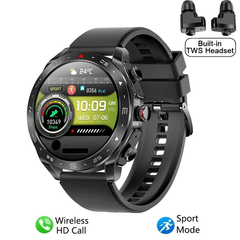 2025 New Smart Watch TWS 2 - in - 1 Bluetooth Earphones HIFI Sound Quality GPS Heart Rate Bluetooth Call For Men Women Smartwatches - thisisforyou.shop