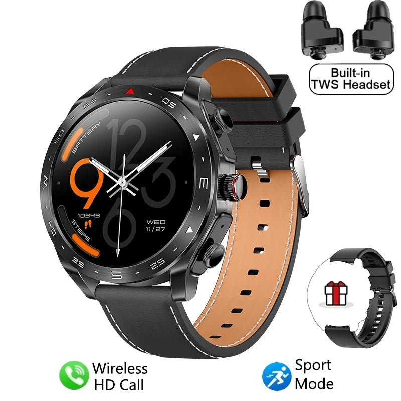 2025 New Smart Watch TWS 2 - in - 1 Bluetooth Earphones HIFI Sound Quality GPS Heart Rate Bluetooth Call For Men Women Smartwatches - thisisforyou.shop