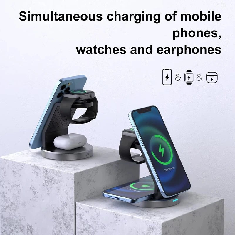 3 In 1 Wireless Charger Stand Mobile phone Holder For iPhone 16 15 14 13 Pro Max iWatch AirPods - thisisforyou.shop