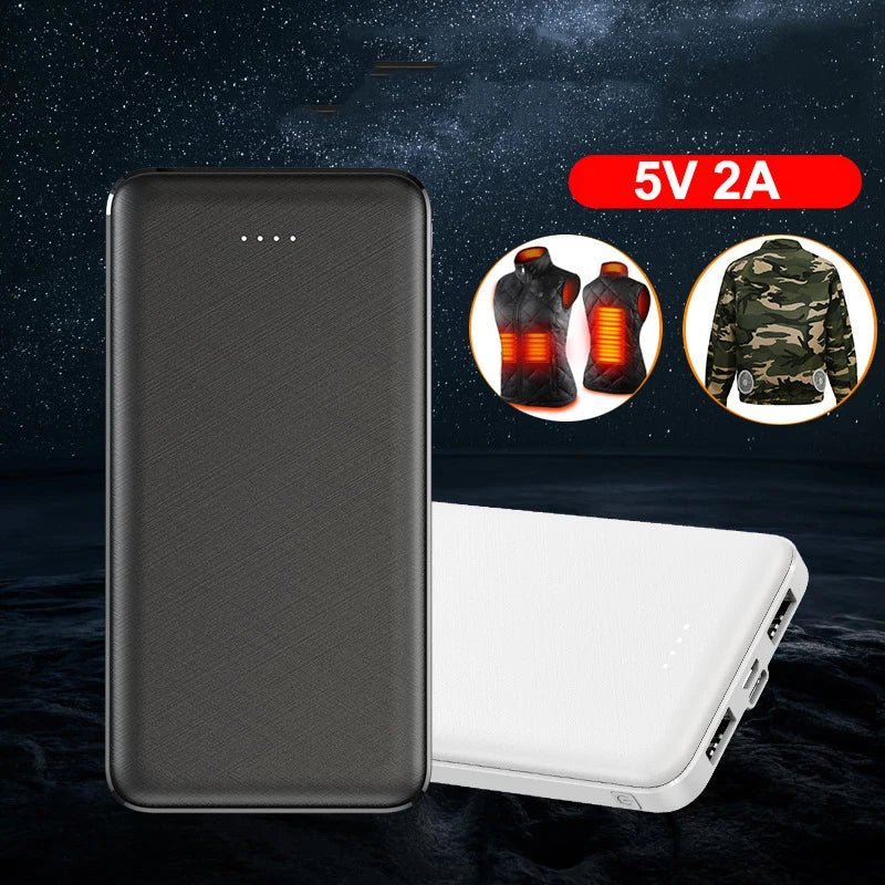 5V 2A Power Bank 20000mAh for Heated Vest Jacket Power Bank for Xiaomi Mi iPhone Air Conditioning Clothing External Battery Pack - thisisforyoushop.be