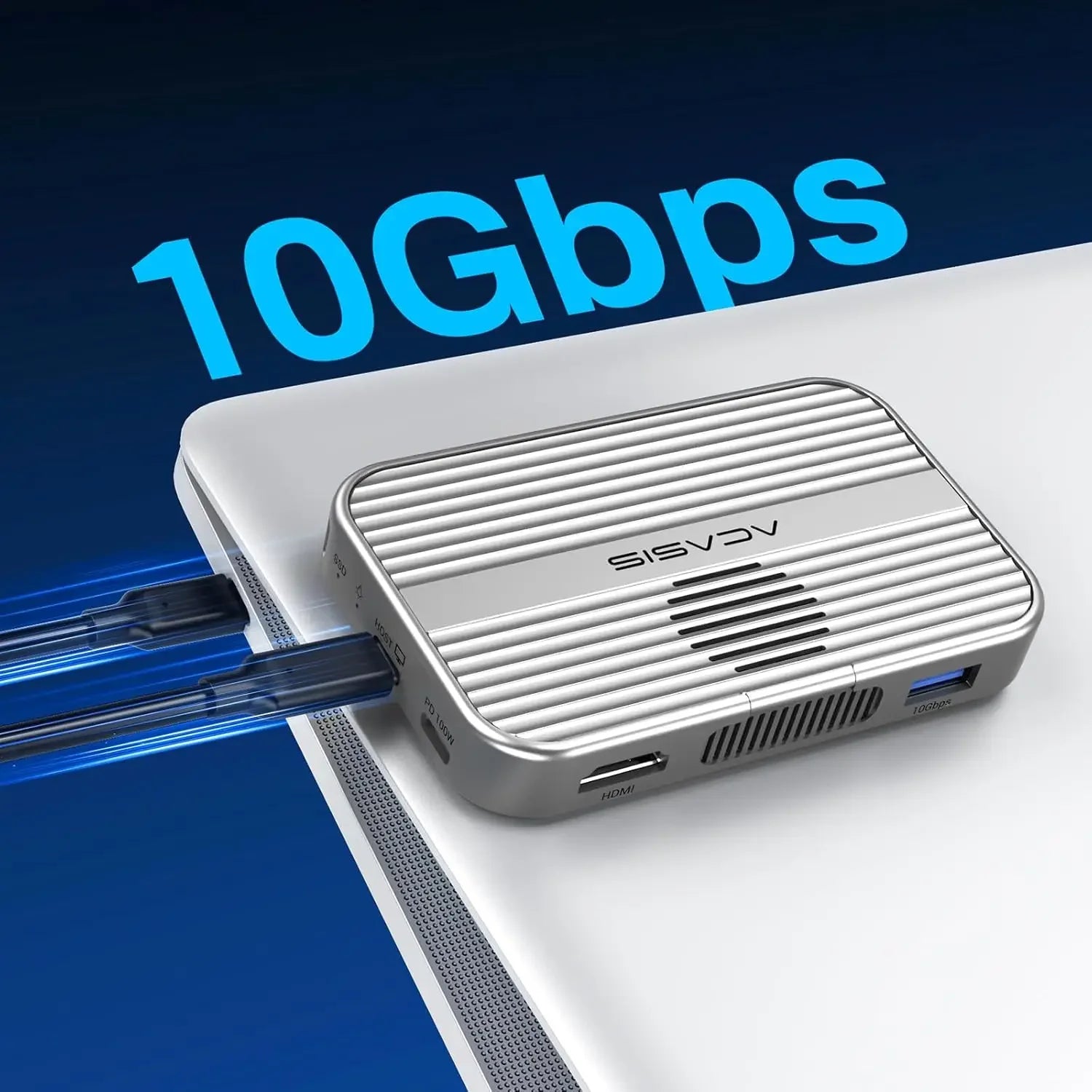 ACASIS M.2 NVMe SSD Enclosure Magnetic USB C Docking Station 10Gbps with Cooling Fan for iPhone 16/15 Pro 2230/42/60/80 NVME SSD - thisisforyou.shop