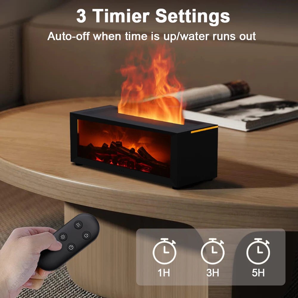 Air Humidifier Essential Oils Humidifiers Home Aroma Humidifier Flame Automatic Fragrance Diffuser With LED Light Remote Control - thisisforyou.shop