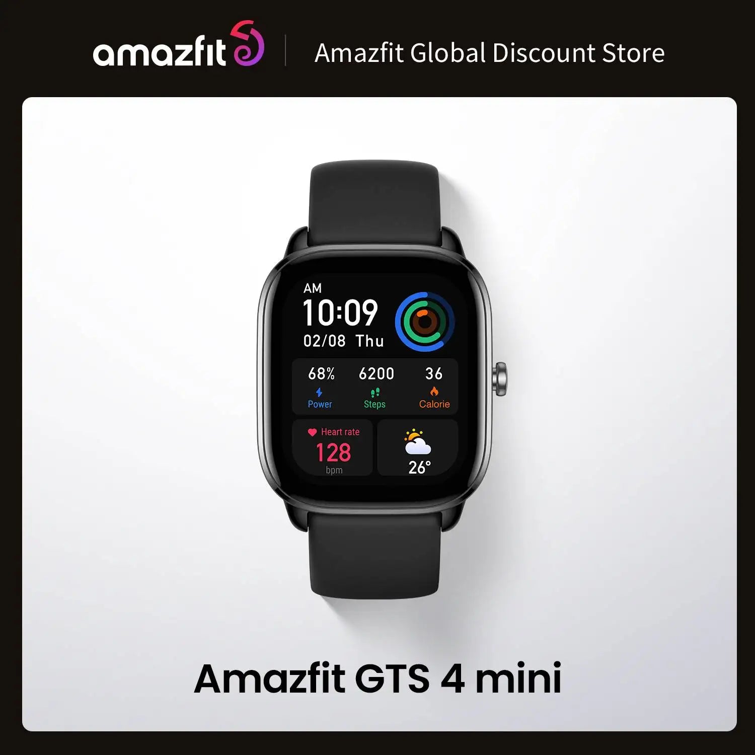 Amazfit GTS 4 Mini Smartwatch 1.65" HD AMOLED Display 120+ Sports Modes Compatible With Android & iOS New Global Version - thisisforyou.shop