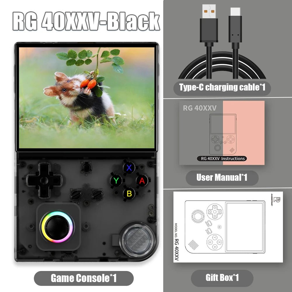 ANBERNIC RG 40XXV 64 Bit Linux Retro Handheld Game Console 4.0'' IPS Screen Supports 5G WiFi Bluetooth HD - Support Output RG40XXV - thisisforyou.shop
