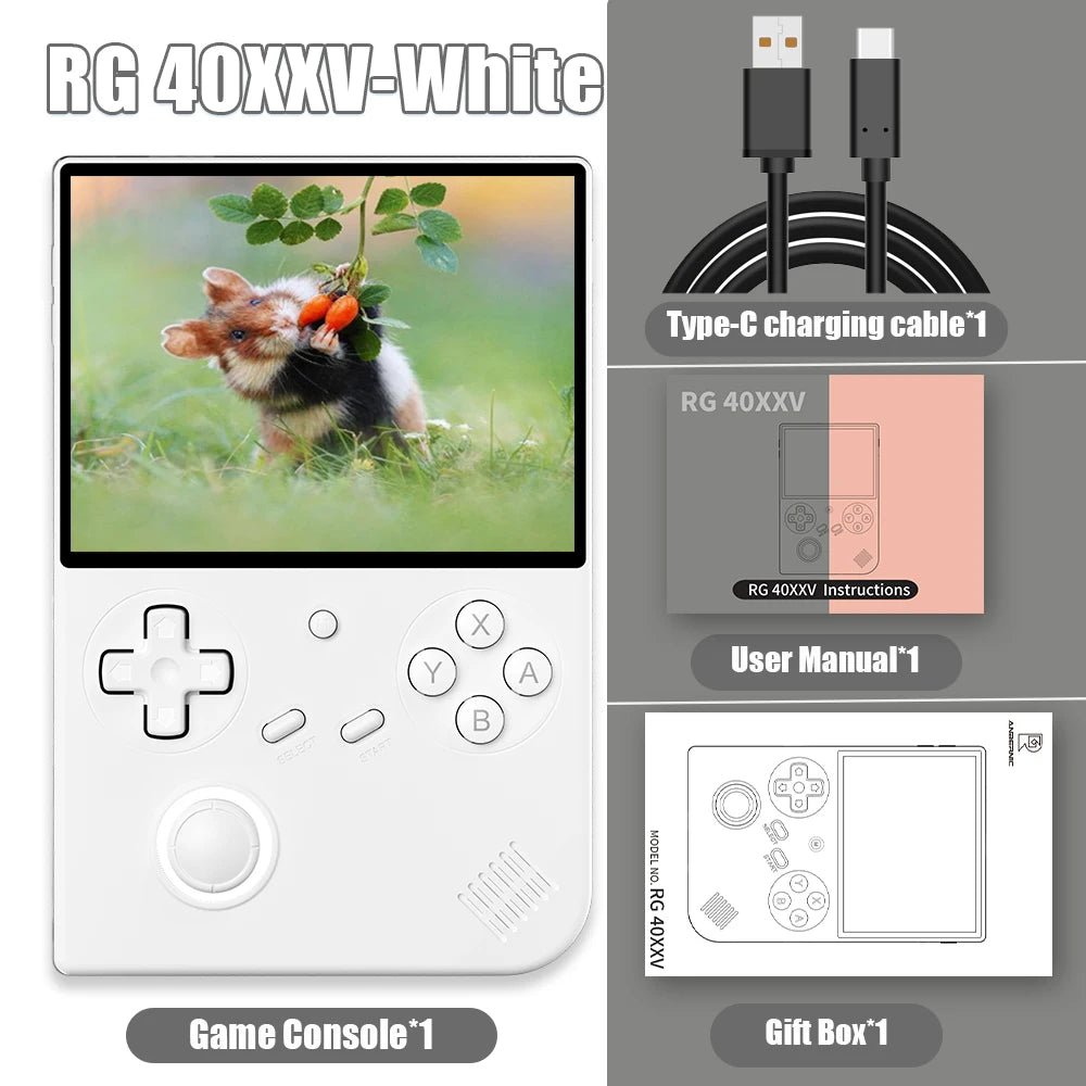 ANBERNIC RG 40XXV 64 Bit Linux Retro Handheld Game Console 4.0'' IPS Screen Supports 5G WiFi Bluetooth HD - Support Output RG40XXV - thisisforyou.shop