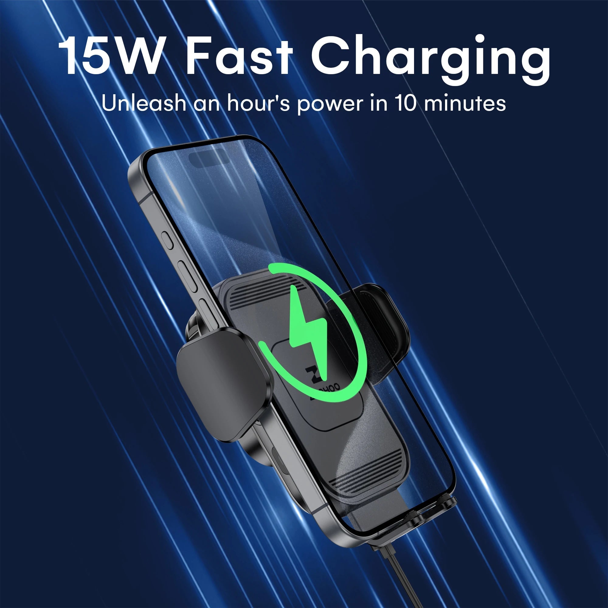AutoGrip 15W Wireless Car Charger CC54 - SC3 - Suction cup style - thisisforyou.shop