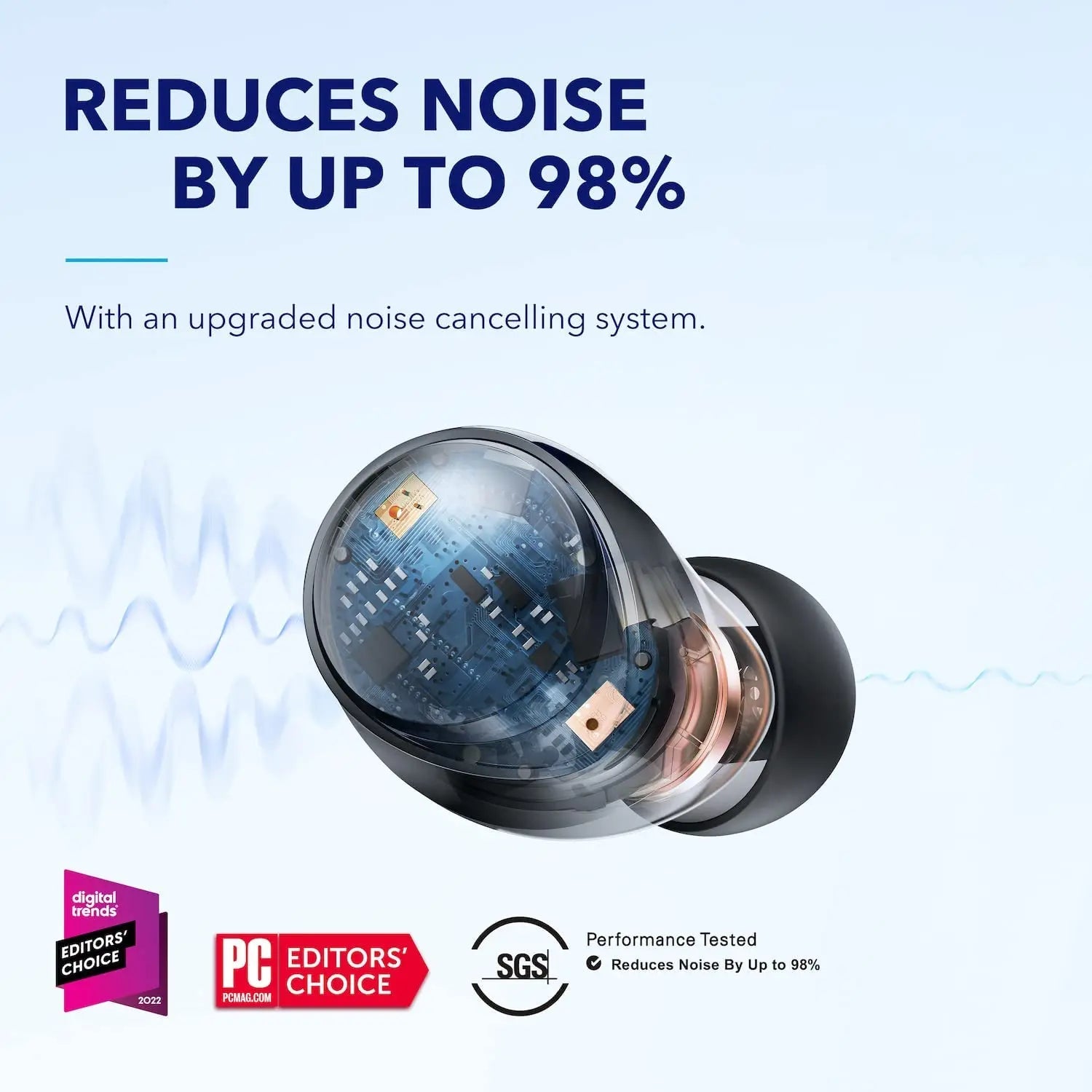 (EU stock) Soundcore by Anker Space A40 Bluetooth headphones, 98% automatic noise cancellation, wireless earbuds - thisisforyou.shop
